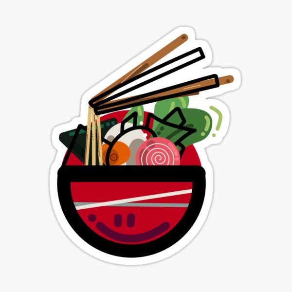 Vista previa del artículo con la obra «Un delicioso Ramen», diseñado y vendido por A La Vuelta Te Cuento.