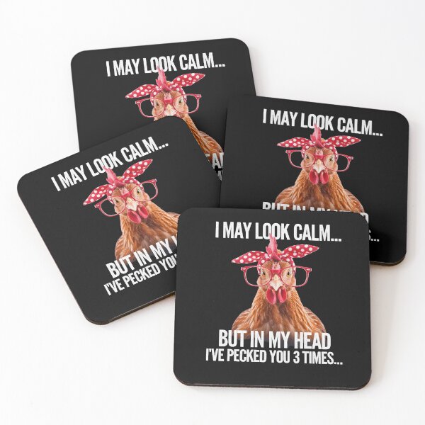 Item preview, Funny Chicken Humor Calm but Angry Joke Sarcastic designed and sold by Hananiah Merch.