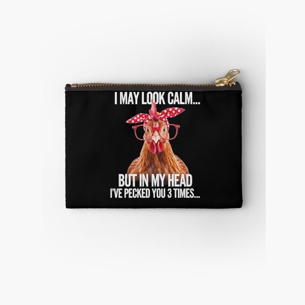 Item preview, Funny Chicken Humor Calm but Angry Joke Sarcastic designed and sold by Hananiah Merch.