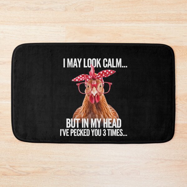 Item preview, Funny Chicken Humor Calm but Angry Joke Sarcastic designed and sold by Hananiah Merch.