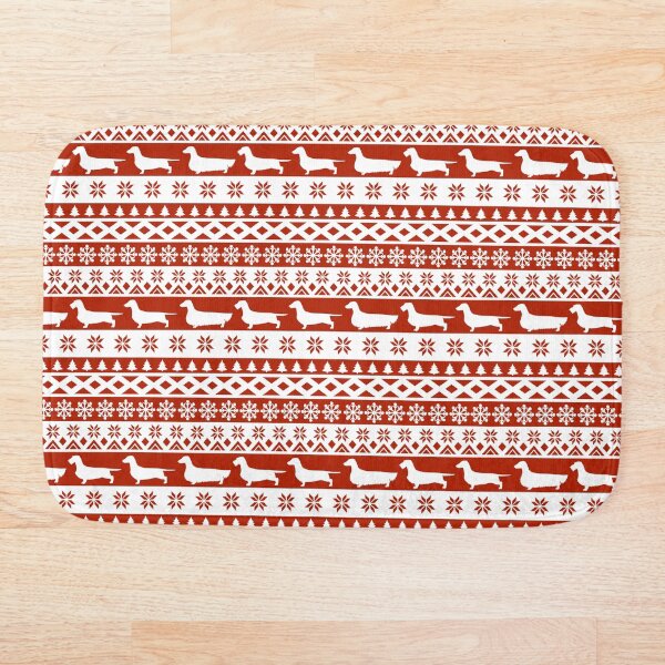 Item preview, Dachshund Ugly Christmas Sweater Pattern Longhair Wirehair Smooth designed and sold by Spinyflowerart.