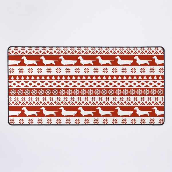 Item preview, Dachshund Ugly Christmas Sweater Pattern Longhair Wirehair Smooth designed and sold by Spinyflowerart.