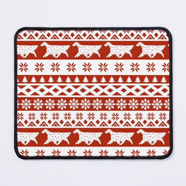 Item preview, English Setter Ugly Christmas Sweater Pattern designed and sold by Spinyflowerart.