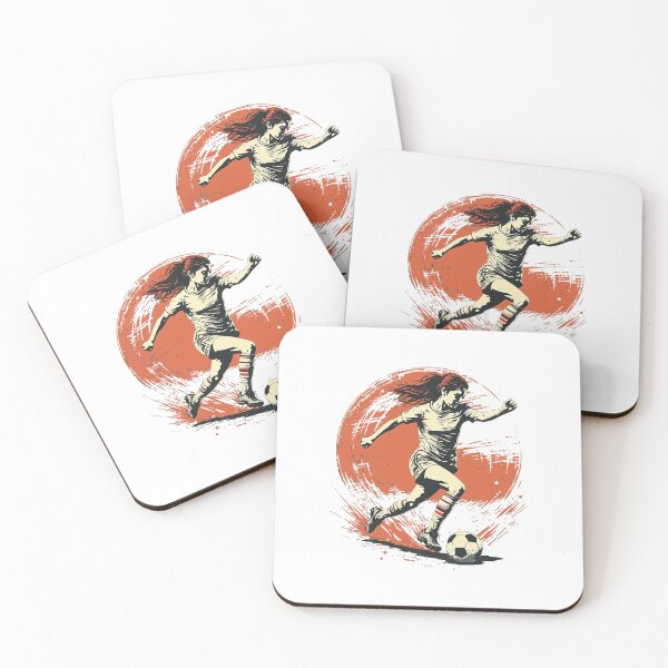 Item preview, Vintage Modern Trendy Girl playing soccer football player  designed and sold by SOUFIANE1991.