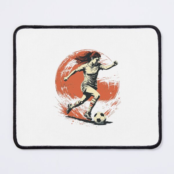 Item preview, Vintage Modern Trendy Girl playing soccer football player  designed and sold by SOUFIANE1991.