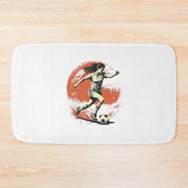 Item preview, Vintage Modern Trendy Girl playing soccer football player  designed and sold by SOUFIANE1991.