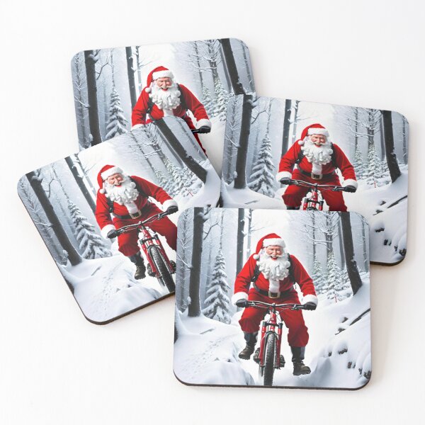 Item preview, Santa Claus Shredding on His New MTB designed and sold by GrizzlyCollective.