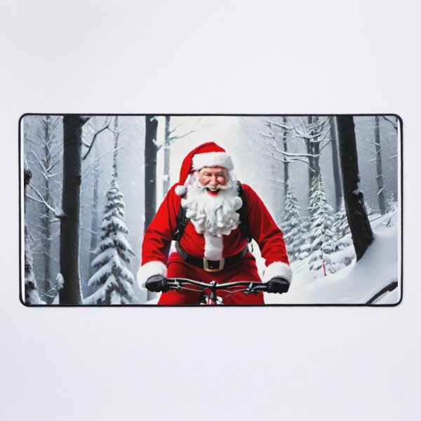 Item preview, Santa Claus Shredding on His New MTB designed and sold by GrizzlyCollective.