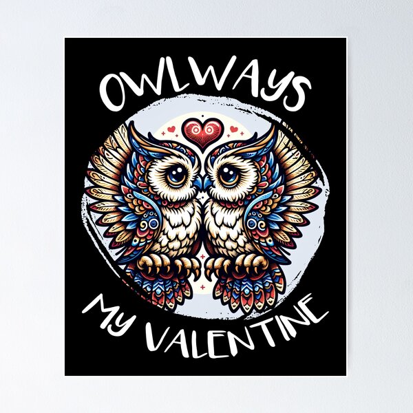 Item preview, Owlways my Valentine Owl designed and sold by Slowerblue.