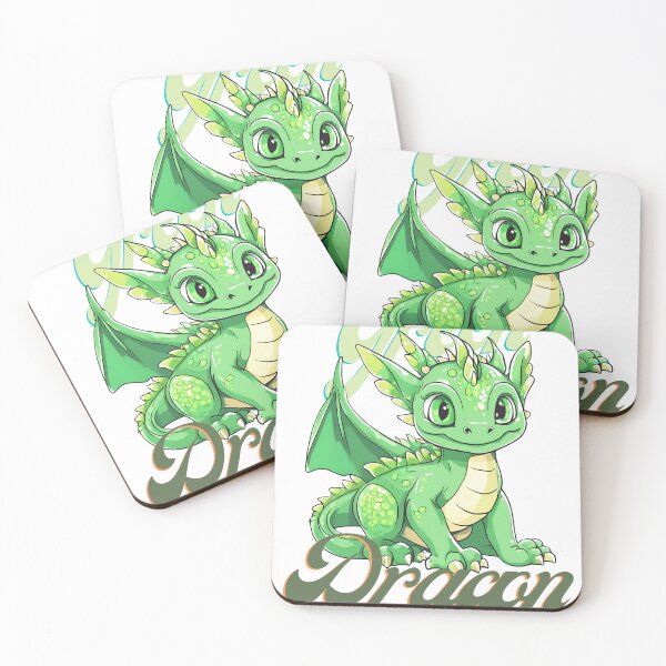 Item preview, Cute green dragon, bright, strong and environmentally friendly. designed and sold by Vibes-vintage.