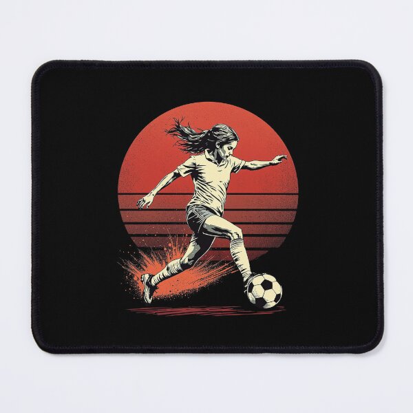 Item preview, Vintage Modern Trendy Girl playing soccer football player designed and sold by SOUFIANE1991.