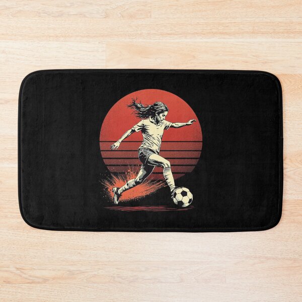 Item preview, Vintage Modern Trendy Girl playing soccer football player  designed and sold by SOUFIANE1991.