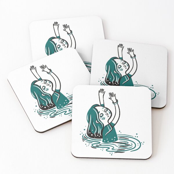 Item preview, Girl reaching from a bog to be saved designed and sold by jasmineberry.