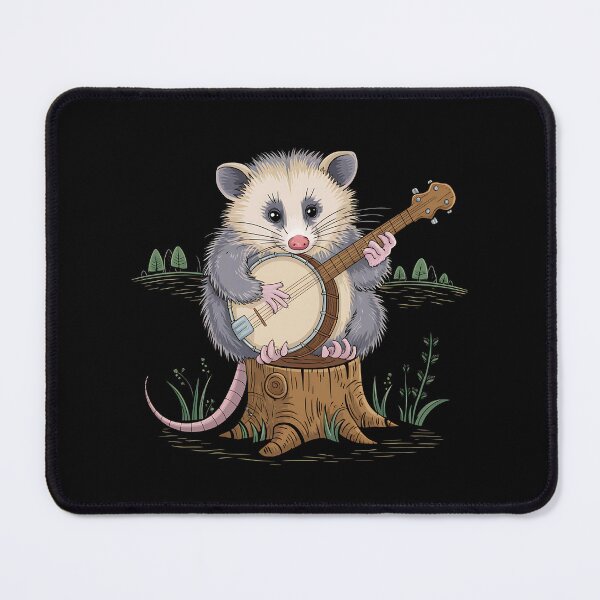 Item preview, Funny Opossum Playing Banjo Shirt - This gift is perfect for lovers of banjos, animals, and quirky humor. designed and sold by ZyziowskyArt.