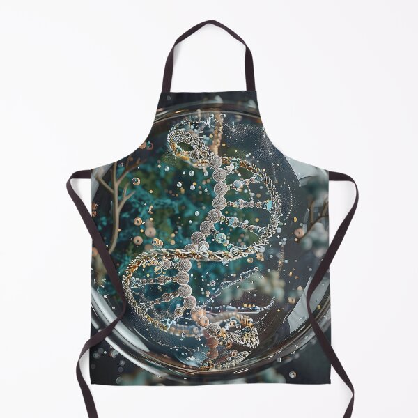 Item preview, Surreal Digital of DNA Helix Floating in Petri Dish with Organic Patterns. designed and sold by CheerForGoods.