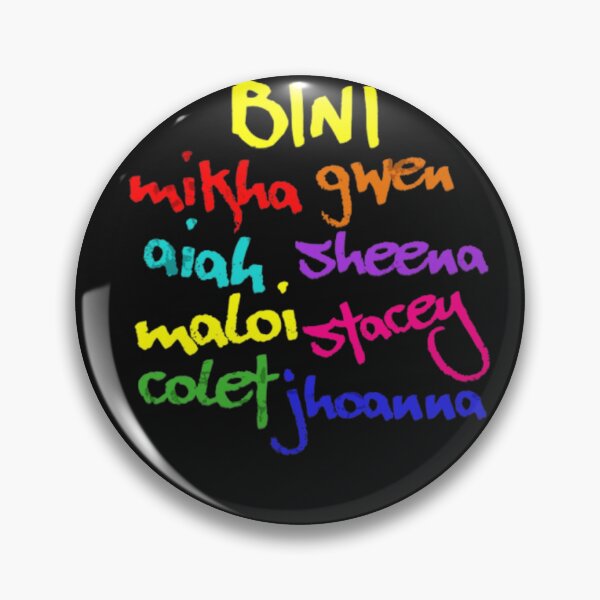 Item preview, bini names and colors designed and sold by AissTee.