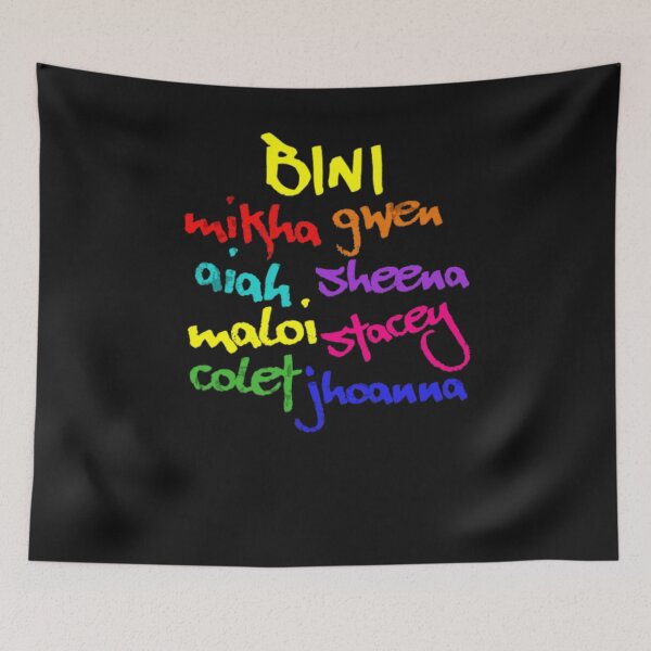 Item preview, bini names and colors designed and sold by AissTee.