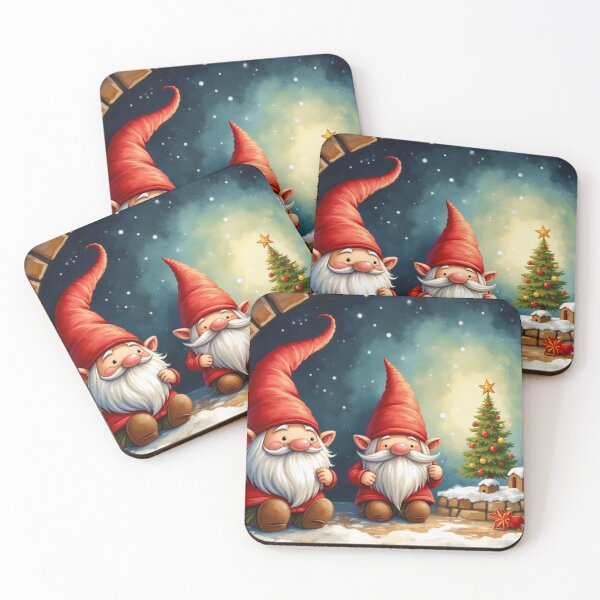 Item preview, cute gnomes with Christmas tree - Merry Christmas designed and sold by Connys Colorful World.