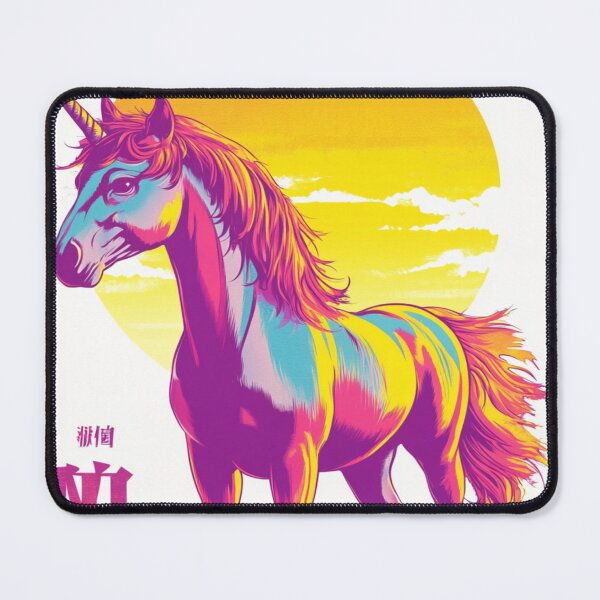 Item preview, Unicorn Glowing Like The Sun 太陽の一角獣 designed and sold by PrintsByFrank.