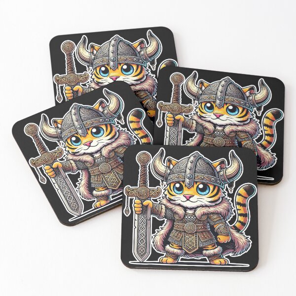 Item preview, Fun and Imposing Kawaii Viking Tiger designed and sold by lAnJefurtifeu.