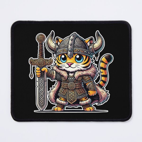 Item preview, Fun and Imposing Kawaii Viking Tiger designed and sold by lAnJefurtifeu.