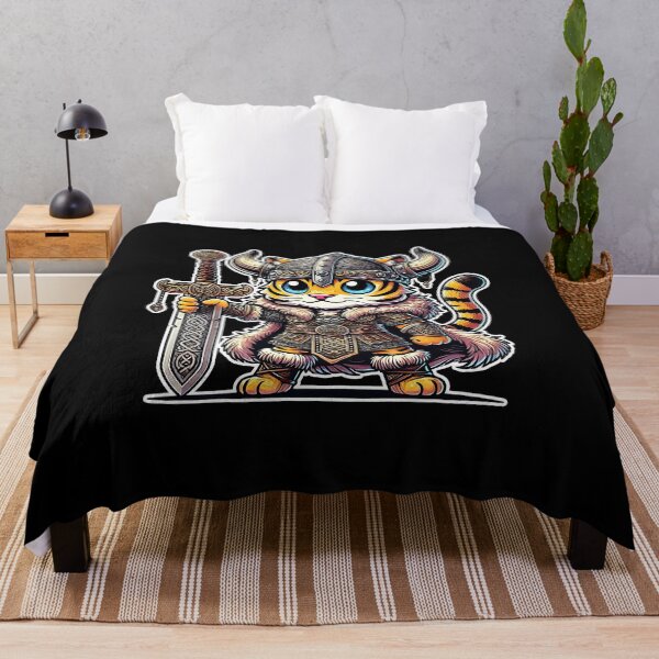 Item preview, Fun and Imposing Kawaii Viking Tiger designed and sold by lAnJefurtifeu.