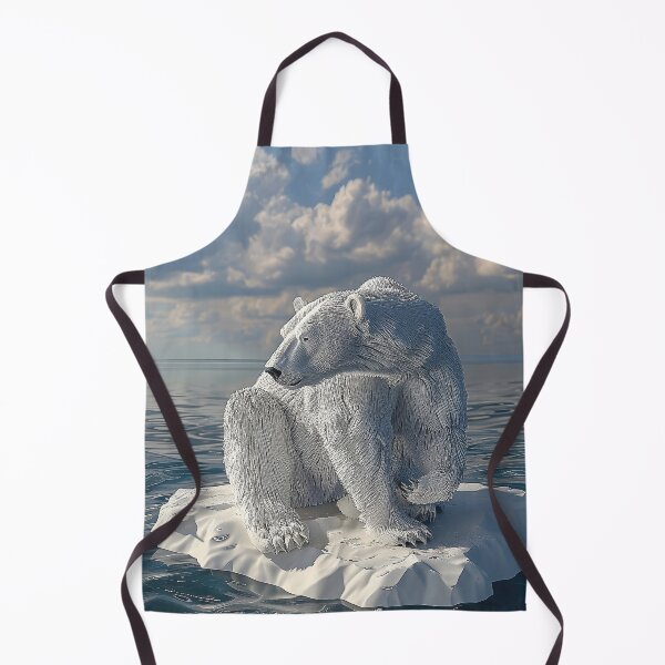 Item preview, Solitary Polar Bear Adrift on Shrinking Ice Floe. designed and sold by CheerForGoods.