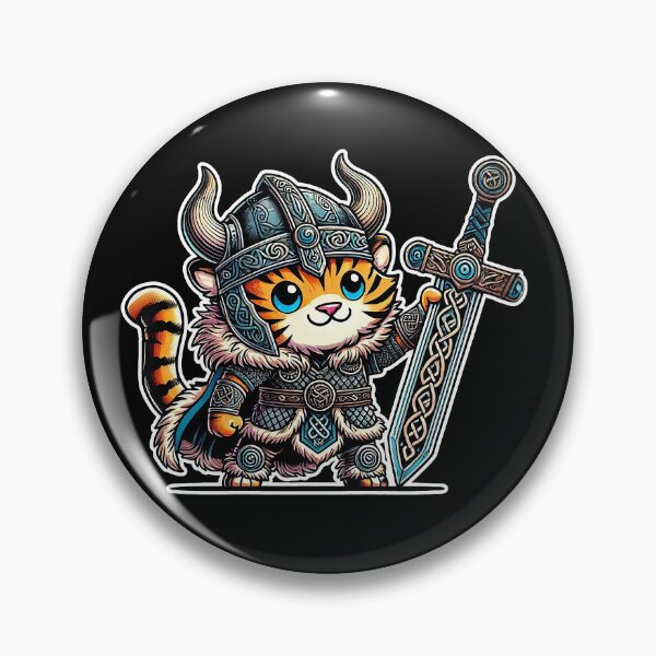 Item preview, Fun and Imposing Kawaii Viking Tiger designed and sold by lAnJefurtifeu.