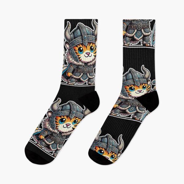 Item preview, Fun and Imposing Kawaii Viking Tiger designed and sold by lAnJefurtifeu.