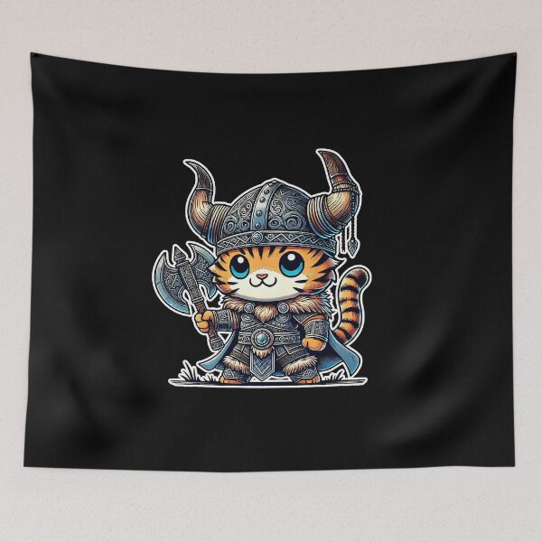 Item preview, Kawaii Fun and Imposing Viking Tiger Copy designed and sold by lAnJefurtifeu.