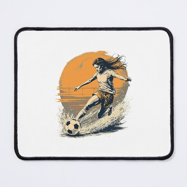 Item preview, Vintage Modern Trendy Girl playing soccer football player  designed and sold by SOUFIANE1991.