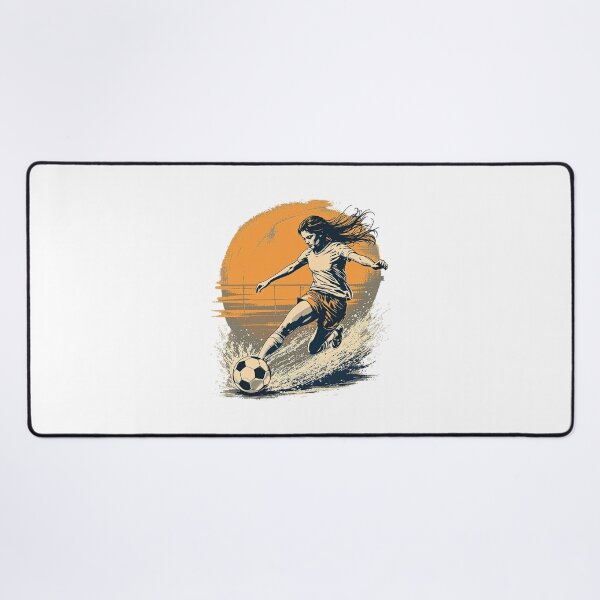 Item preview, Vintage Modern Trendy Girl playing soccer football player  designed and sold by SOUFIANE1991.