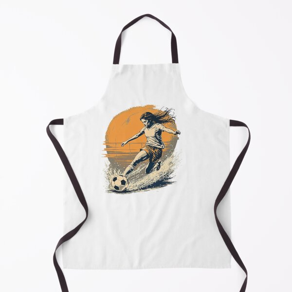 Item preview, Vintage Modern Trendy Girl playing soccer football player designed and sold by SOUFIANE1991.