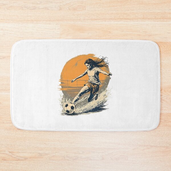 Item preview, Vintage Modern Trendy Girl playing soccer football player  designed and sold by SOUFIANE1991.