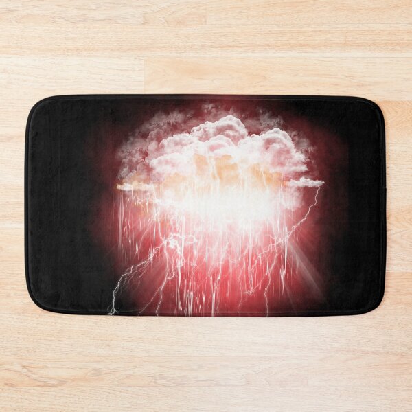 Item preview, Bright clouds dotted with red-toned lightning designed and sold by Maeyy.