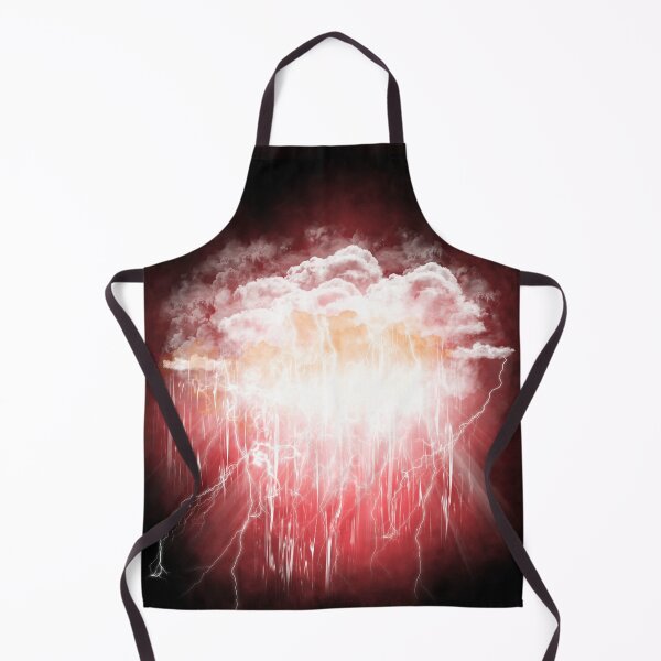 Item preview, Bright clouds dotted with red-toned lightning designed and sold by Maeyy.