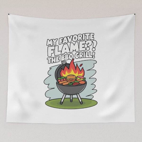 Item preview, My Favorite Flame? The BBQ Grill Funny Gift For Firefighters designed and sold by CosmicFreedom9.