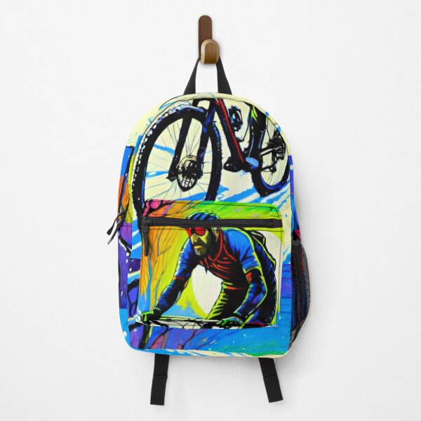 Item preview, Snowy Adventure: Mountain Biker Shreds the Snow designed and sold by GrizzlyCollective.
