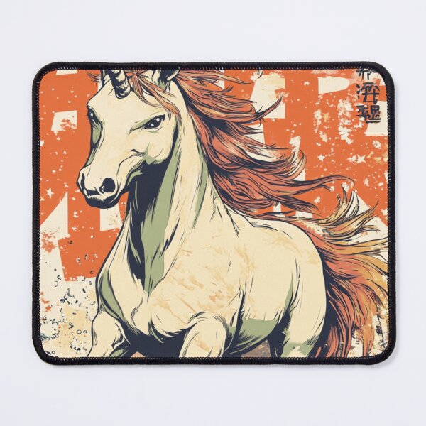 Item preview, Unicorn Glowing Like The Sun 太陽の一角獣 designed and sold by PrintsByFrank.