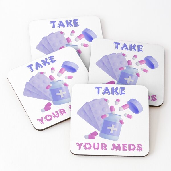 Item preview, Take Your Meds, Pink And Purple designed and sold by TalitaArte.