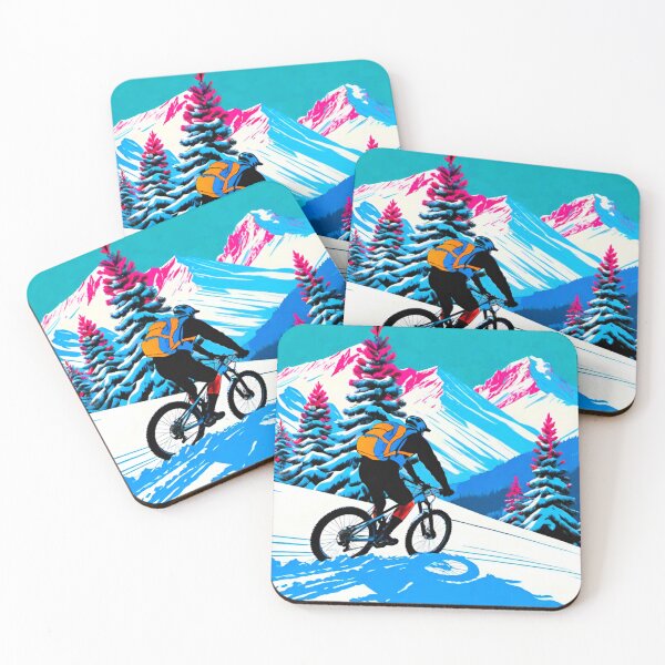 Item preview, Epic Mountain Biking Through Fresh Winter Snow designed and sold by GrizzlyCollective.