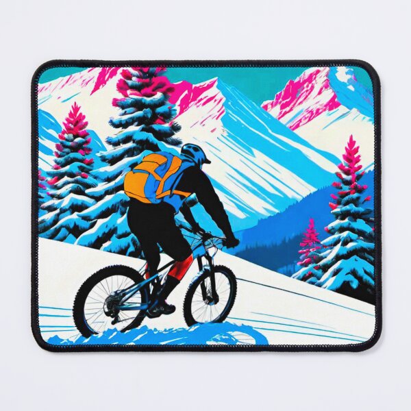 Item preview, Epic Mountain Biking Through Fresh Winter Snow designed and sold by GrizzlyCollective.