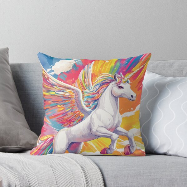 Item preview, Unicorn Soaring Through a Vibrant Sky 一角獣の翼 designed and sold by PrintsByFrank.