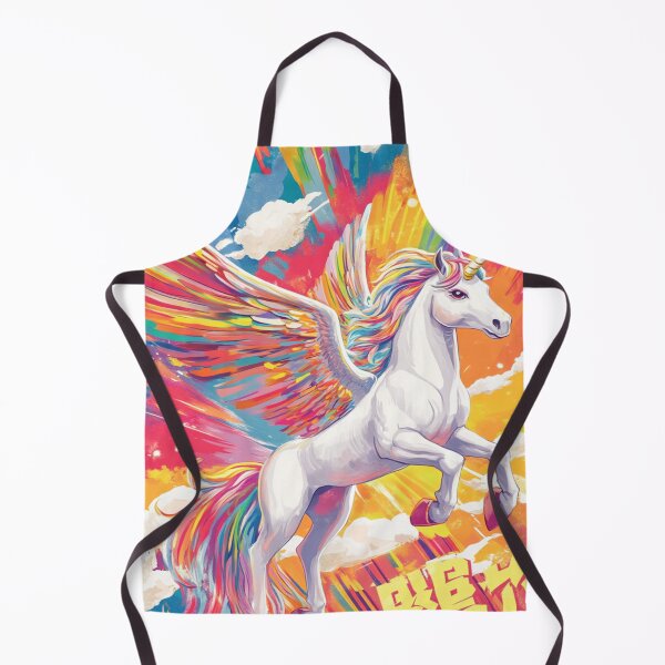 Item preview, Unicorn Soaring Through a Vibrant Sky 一角獣の翼 designed and sold by PrintsByFrank.