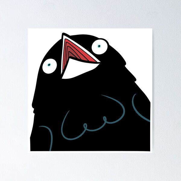 Item preview, Shocked Quinn the Crow designed and sold by TamaraTretiak.