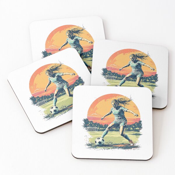Item preview, Vintage Modern Trendy Girl playing soccer football player  designed and sold by SOUFIANE1991.