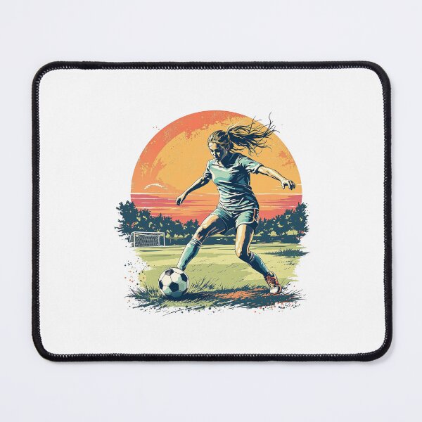 Item preview, Vintage Modern Trendy Girl playing soccer football player  designed and sold by SOUFIANE1991.