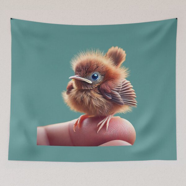 Item preview, Tiny Bird Perched on a Finger designed and sold by Catsmoment.