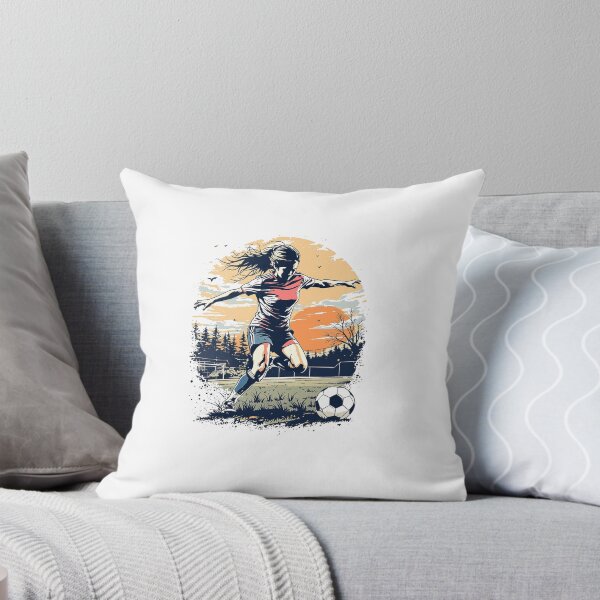 Item preview, Vintage Modern Trendy Girl playing soccer football player  designed and sold by SOUFIANE1991.