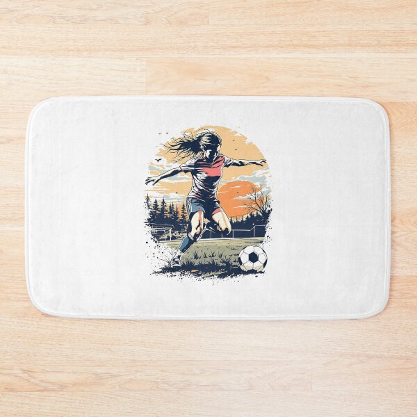 Item preview, Vintage Modern Trendy Girl playing soccer football player  designed and sold by SOUFIANE1991.